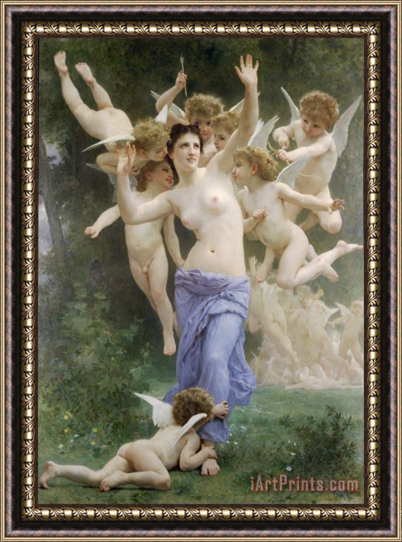 William Adolphe Bouguereau The Wasp's Nest Framed Print