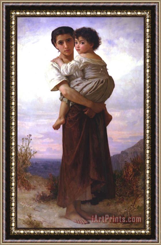 William Adolphe Bouguereau Young Gypsies Framed Print
