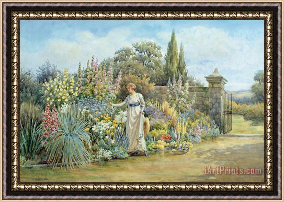 William Ashburner In the Garden Framed Print