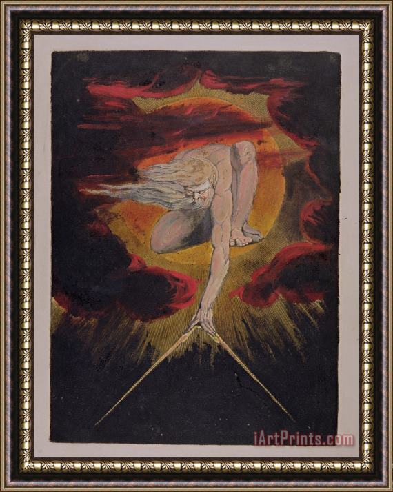 William Blake  Frontispiece from 'Europe. A Prophecy' Framed Painting