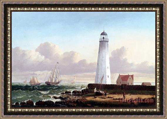 William Bradford Clark's Point Light, New Bedford Framed Print