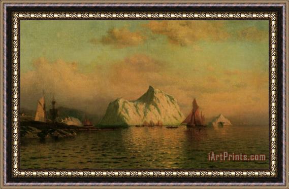 William Bradford Fishing Boats Off Labrador Island Framed Print