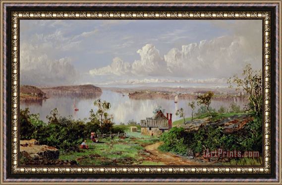 William Charles Piguenit View From Onions Port Sydney Framed Painting