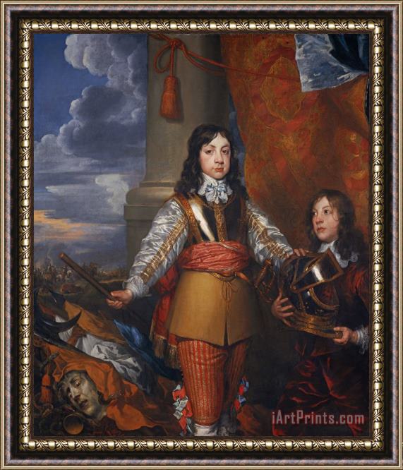 William Dobson Charles Ii, 1630 Framed Painting