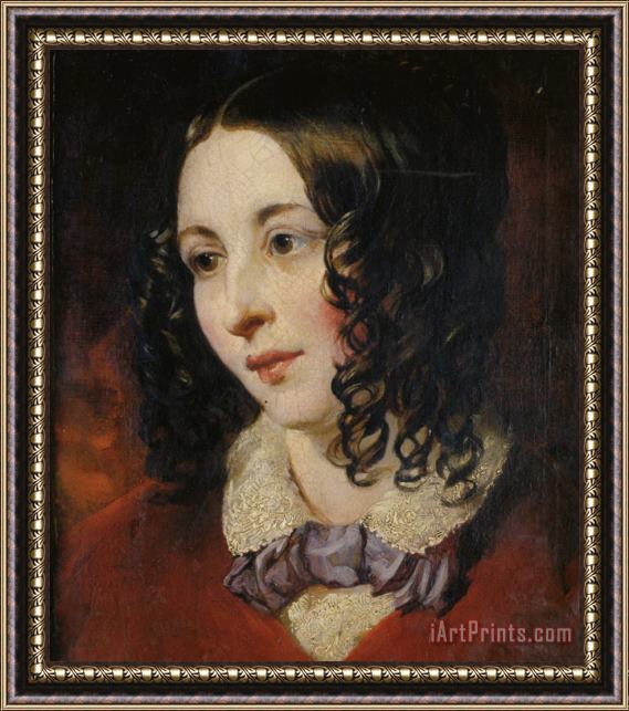 William Etty Portrait of Miss Eliza Cook Framed Print