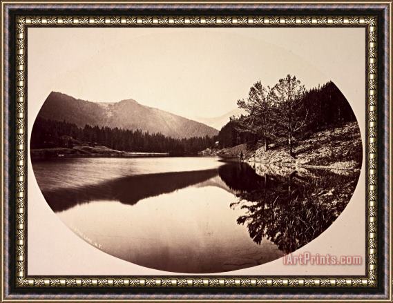 William Henry Jackson  Mystic Lake. Framed Print