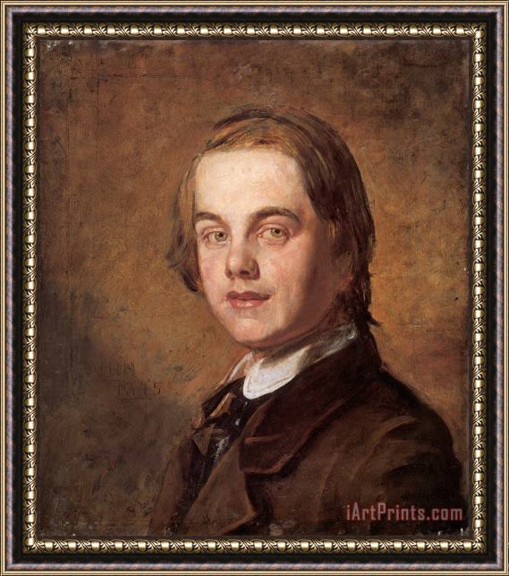 William Holman Hunt Selfportrait Framed Painting