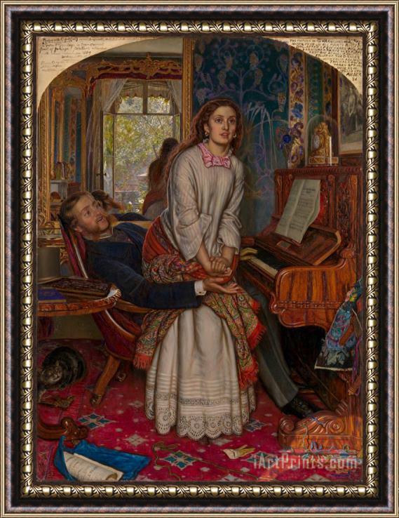 William Holman Hunt The Awakening Conscience Framed Painting