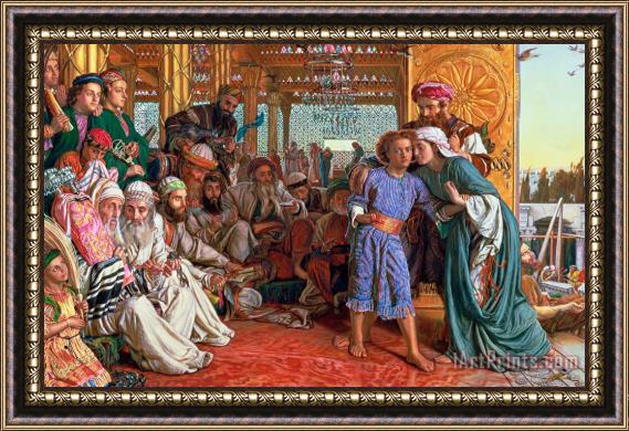 William Holman Hunt The Finding of the Savior in the Temple Framed Print
