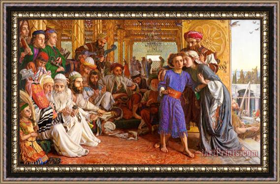 William Holman Hunt The Finding of The Saviour in The Temple Framed Print