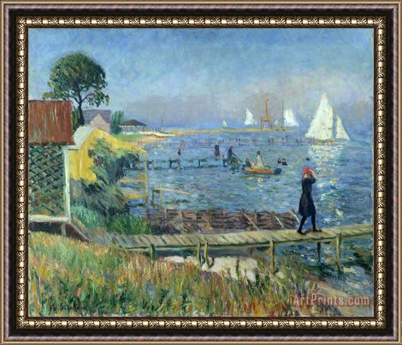 William James Glackens Bathers at Bellport Framed Painting