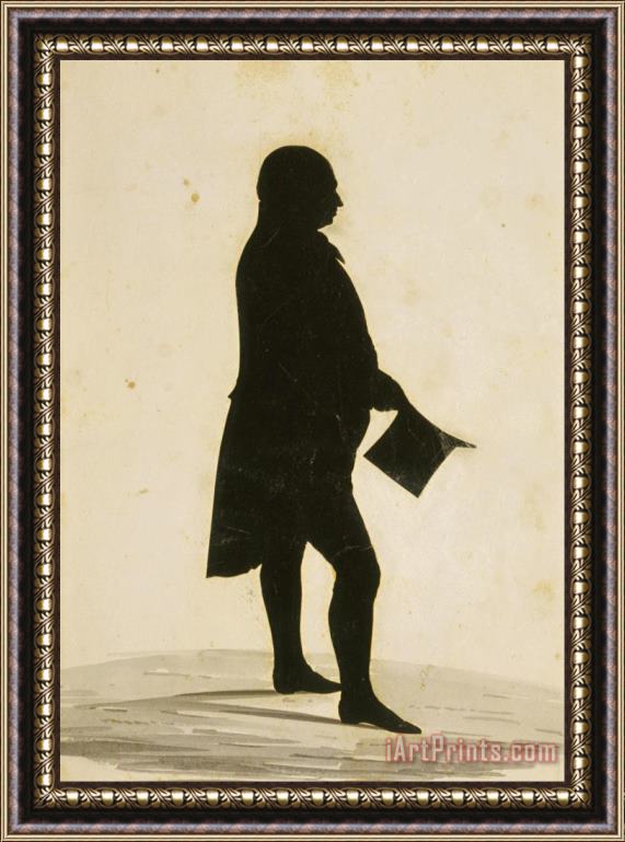 William James Hubard Portrait of Charles W. Peale (1741 1827) Framed Print