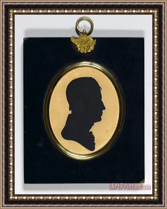 William James Hubard Profile of a Man Framed Painting