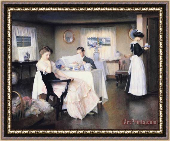 William McGregor Paxton The Breakfast Framed Painting