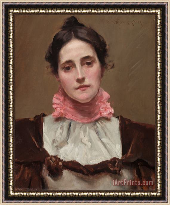William Merritt Chase Mrs. William Merritt Chase Framed Painting