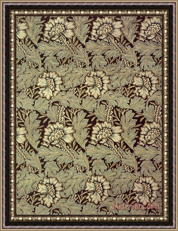 William Morris Anemone Design Framed Print