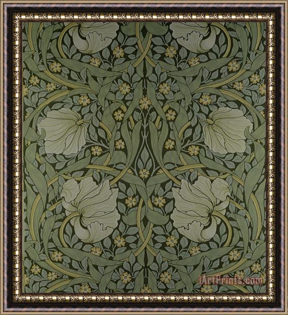 William Morris Pimpernel Wallpaper Design Framed Print