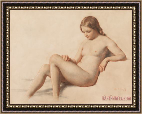 William Mulready Study of a Nude Framed Painting