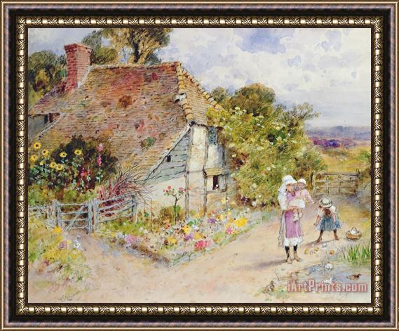William Stephen Coleman Watching The Ducks Framed Painting