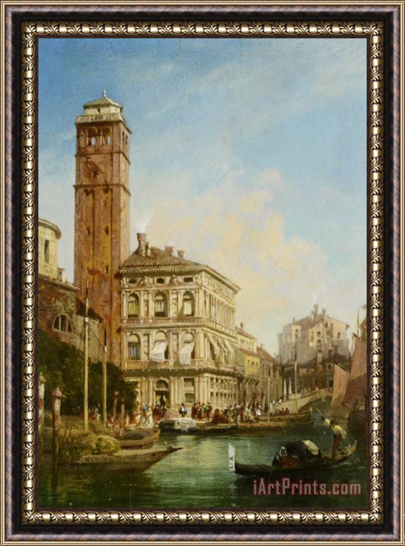 William Wilde San Geremia with The Palazzo Labia Venice Framed Print