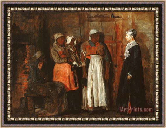 Winslow Homer A Visit From The Old Mistress Framed Painting