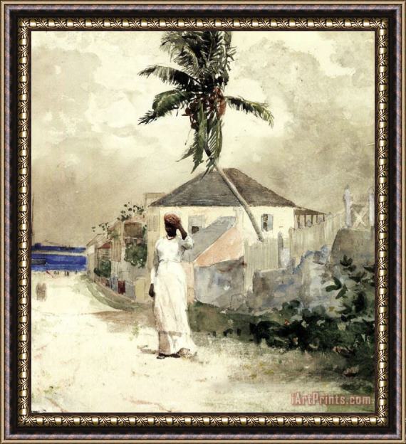 Winslow Homer Along The Road Bahamas Framed Painting