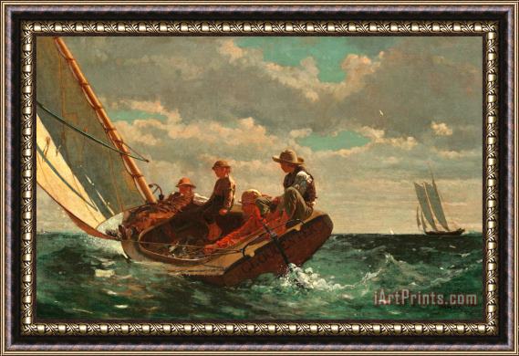 Winslow Homer Breezing Up (a Fair Wind) Framed Print