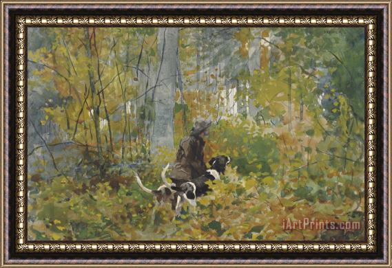 Winslow Homer On The Trail Framed Print
