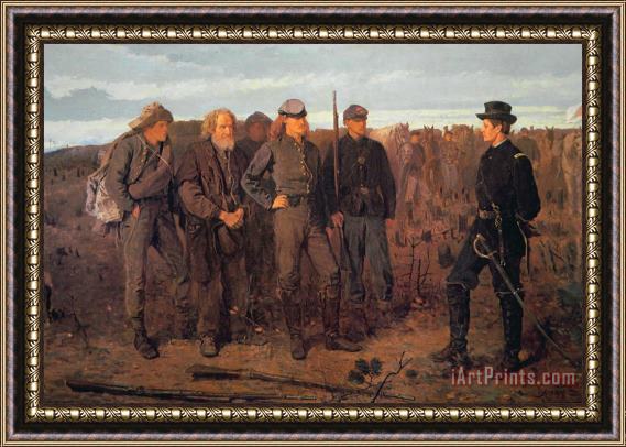 Winslow Homer Prisoners from the Front Framed Painting