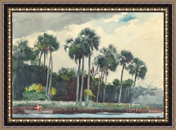 Winslow Homer Red Shirt, Homosassa, Florida Framed Print