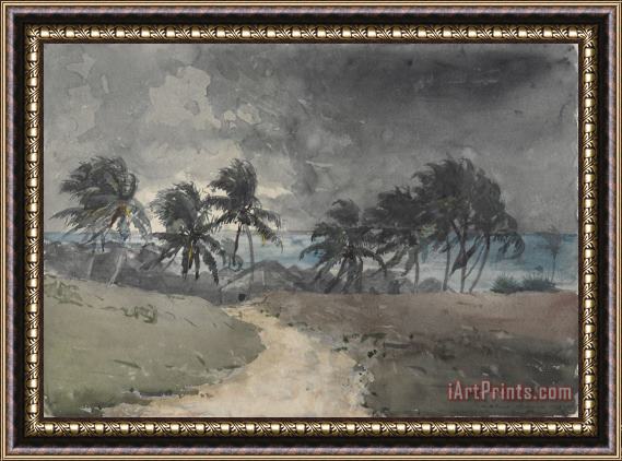 Winslow Homer Storm, Bahamas Framed Painting