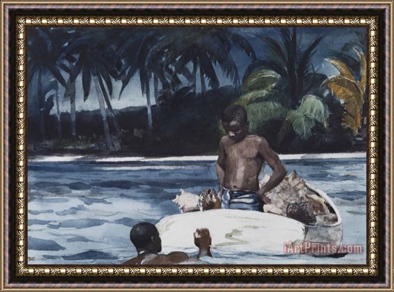 Winslow Homer West Indian Divers Framed Painting