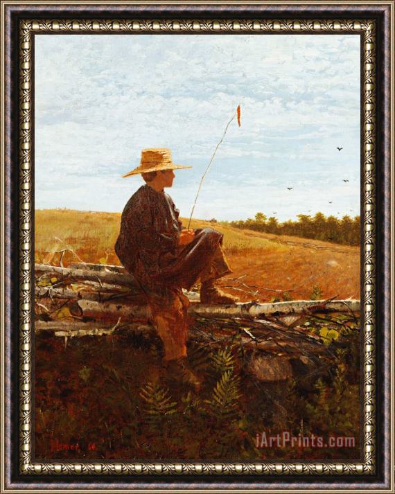 Wisnlow Homer On Guard Framed Painting