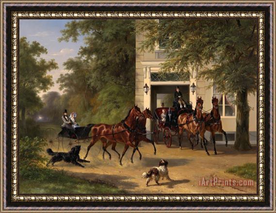 Wouter Verschuur August Belmont And Isabel Perry Framed Painting