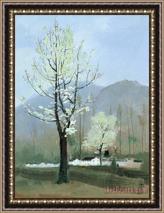 Wu Guanzhong Pear Tree, 1964 Framed Print
