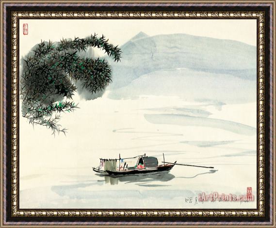 Wu Guanzhong Tranquility, 1986 Framed Print
