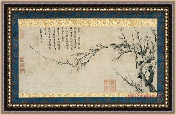 Yang Hui A Branch of The Cold Season Framed Print
