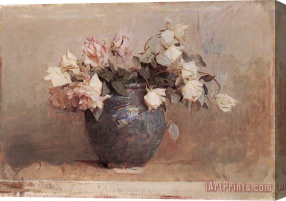 Abbott Handerson Thayer Roses Stretched Canvas Print / Canvas Art
