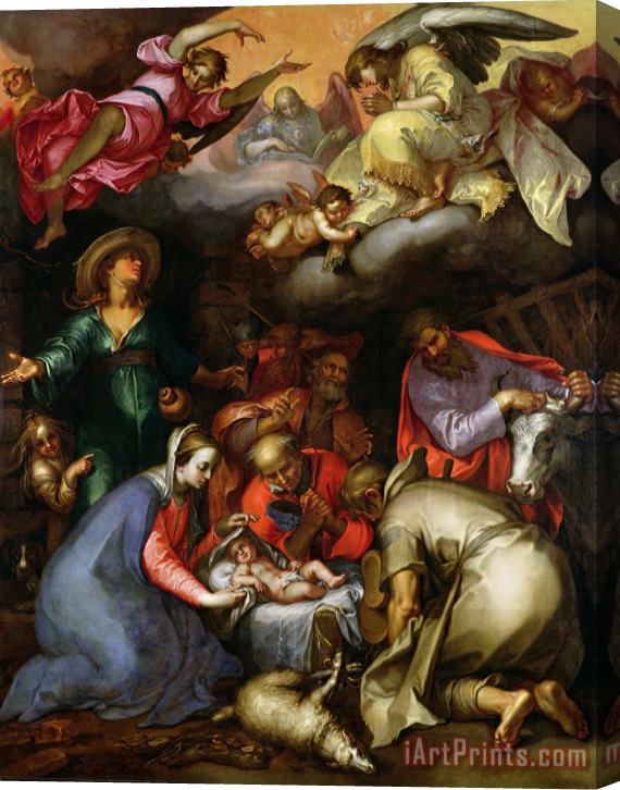 Abraham Bloemaert Adoration of the Shepherds Stretched Canvas Painting / Canvas Art
