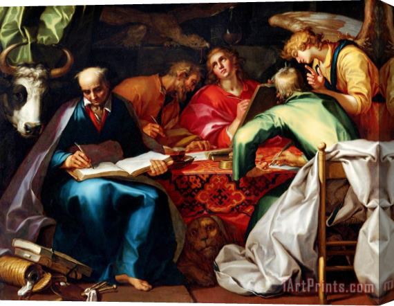 Abraham Bloemaert The Four Evangelists Stretched Canvas Print / Canvas Art