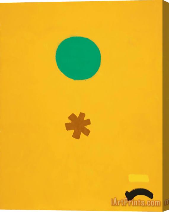 Adolph Gottlieb Black Note, 1971 Stretched Canvas Print / Canvas Art