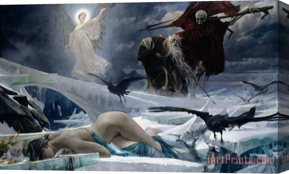 Adolph Hiremy Hirschl Ahasuerus at the End of the World Stretched Canvas Painting / Canvas Art