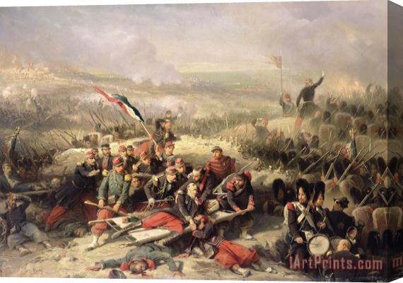 Adolphe Yvon The Taking of Malakoff Stretched Canvas Print / Canvas Art