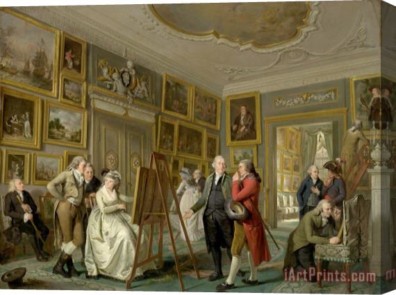 Adriaan de Lelie The Art Gallery of Jan Gildemeester Jansz Stretched Canvas Painting / Canvas Art