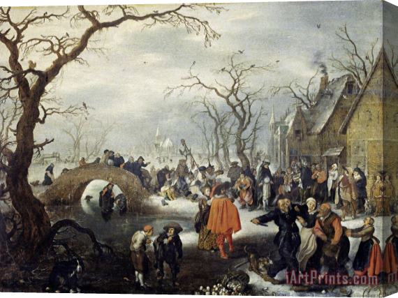 Adriaen Pietersz. van de Venne Shrove Tuesday in The Country Stretched Canvas Print / Canvas Art