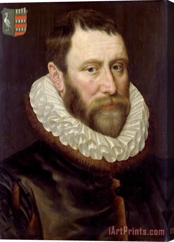 Adriaen Thomasz. Key Portrait of Jacob Bas Claesz (1536 1589) Stretched Canvas Painting / Canvas Art
