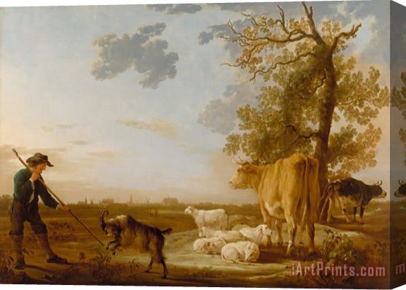 Aelbert Cuyp Landscape with Cattle Stretched Canvas Painting / Canvas Art
