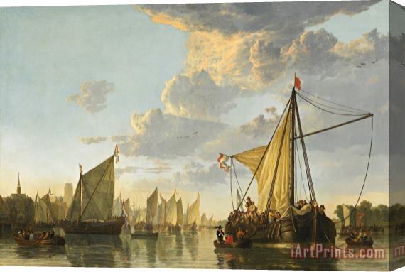 Aelbert Cuyp The Maas at Dordrecht Stretched Canvas Print / Canvas Art