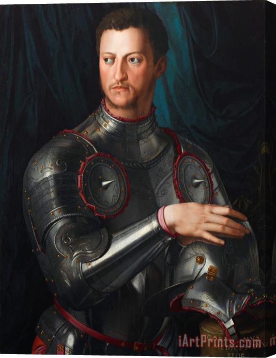 Agnolo Bronzino Cosimo I De' Medici in Armour Stretched Canvas Painting / Canvas Art