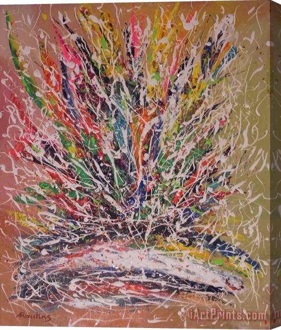 Agris Rautins A bouquet of colors Stretched Canvas Print / Canvas Art